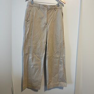 Abercrombie & Fitch Women's Wide-Leg Pants in Beige